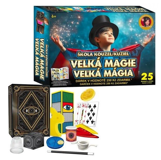Škola kouzel - Velká magie 25 triků + Dárek v hodnotě 250Kč