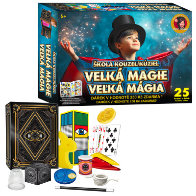 Škola kouzel - Velká magie 25 triků + Dárek v hodnotě 250Kč