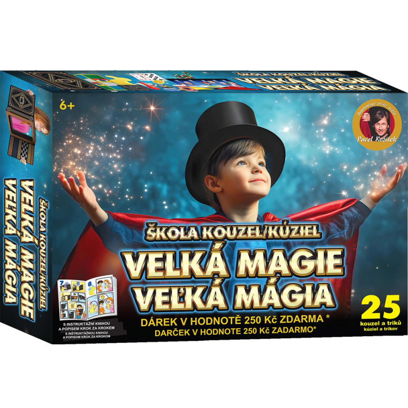 Škola kouzel - Velká magie 25 triků + Dárek v hodnotě 250Kč