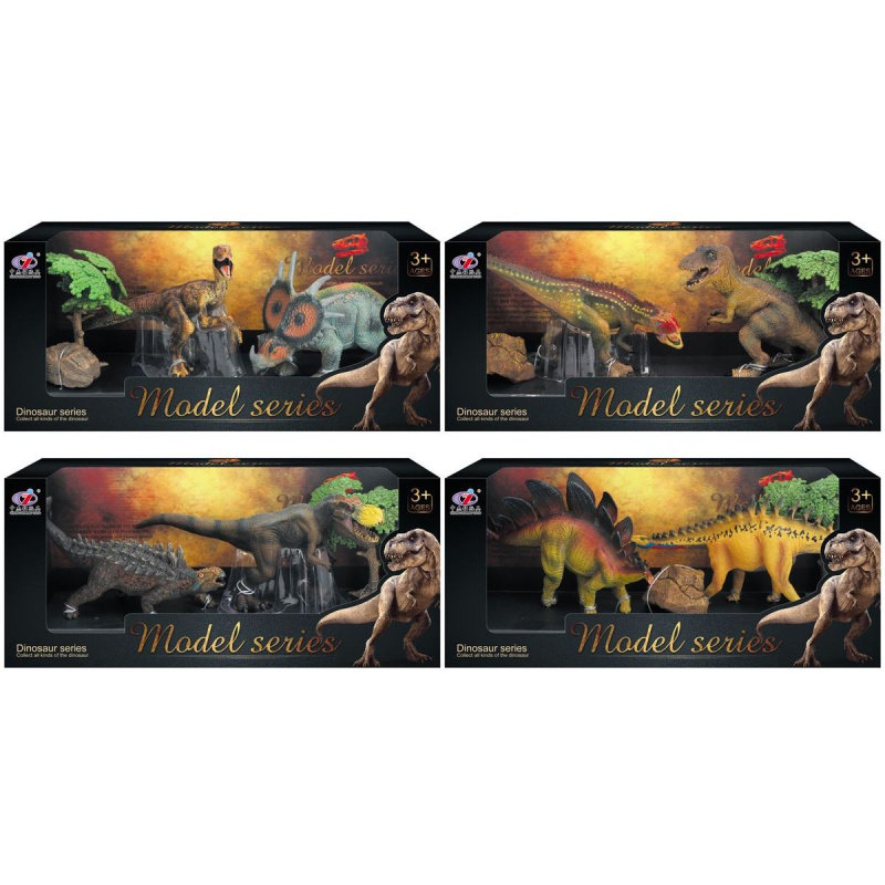 Dinosauří svět - Set dinosauřích figurek M3 4 druhy