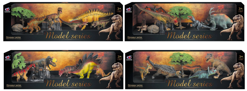 Dinosauří svět - Set dinosauřích figurek Q1 4 druhy