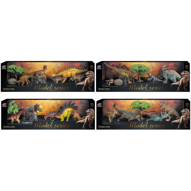 Dinosauří svět - Set dinosauřích figurek Q1 4 druhy
