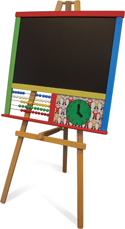 BABU - Tabule s počítadlem a hodinami BAREVNÁ