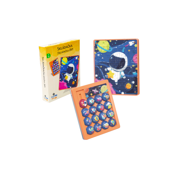 Hlavolam Huarong Road 4. - modrý