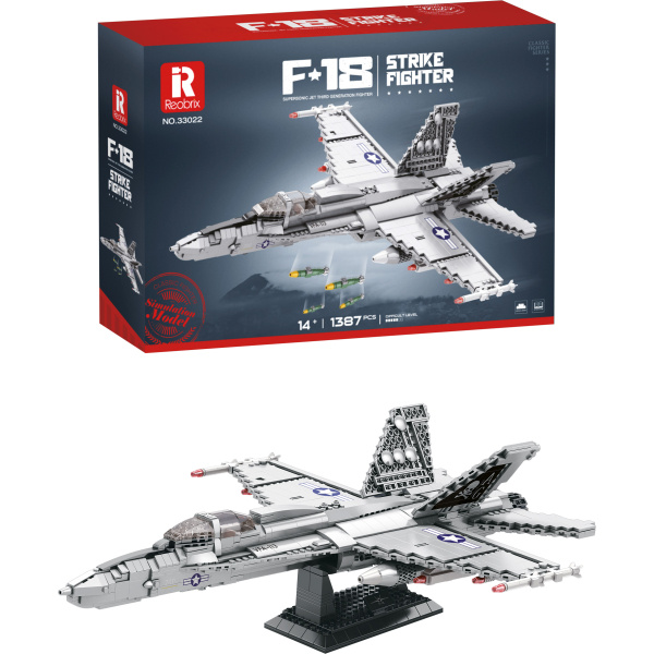 Stavebnice Stíhačky F-18 - 1387 Dílků