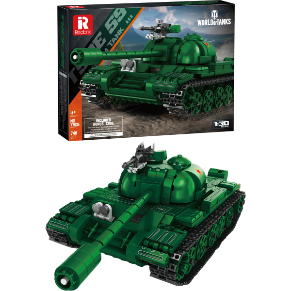 Stavebnice Tanku Type 59 (World of Tanks) - 748 Dílků