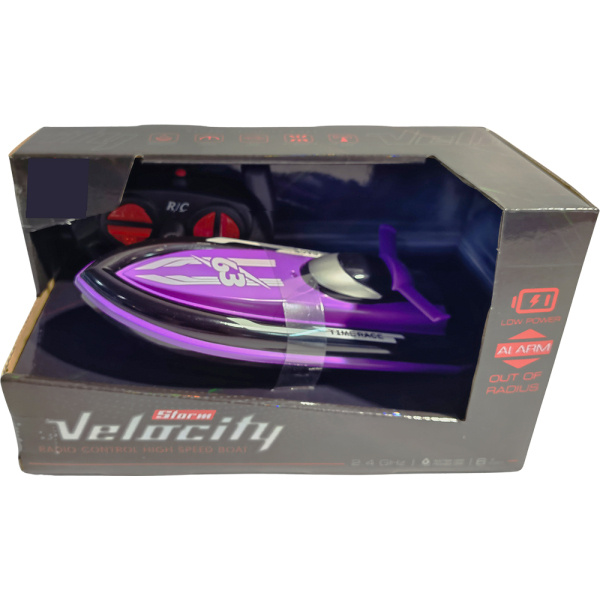 R/C Rychlostní Člun Velocity 1:16 2.4 GHz - Purpurová