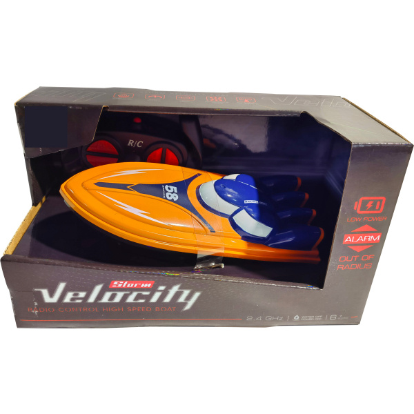R/C Závodní Člun Velocity 1:16 2.4 GHz - Oranžová