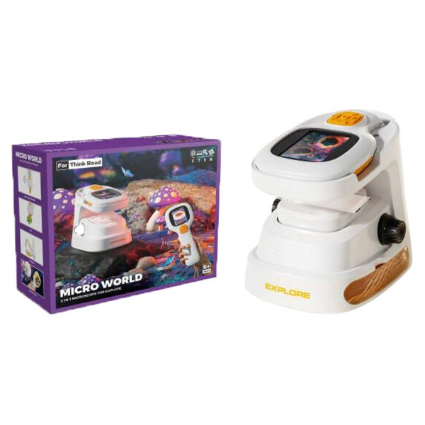 Digitální stolní mikroskop 2 v 1 s LCD displejem