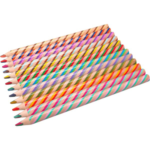 Magické duhové Jumbo pastelky - sada 12 ks