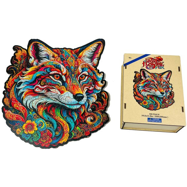 Dřevěné puzzle – Ohnivá liška