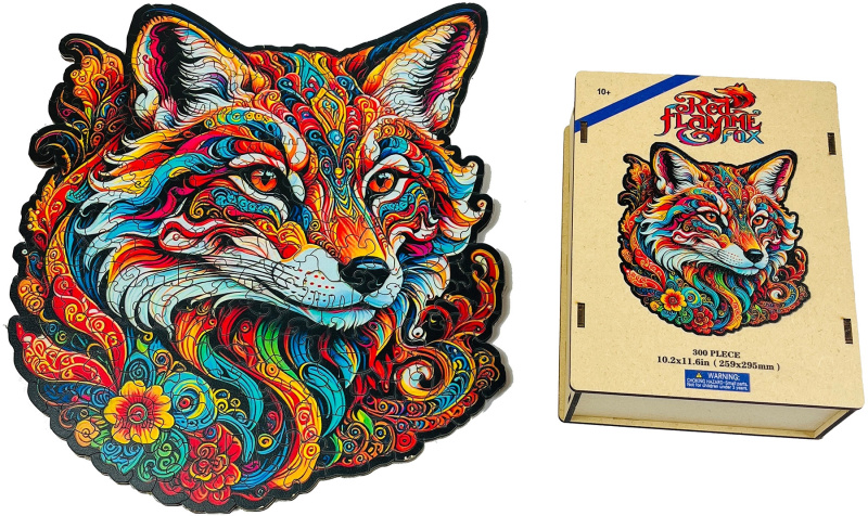 Dřevěné puzzle – Ohnivá liška