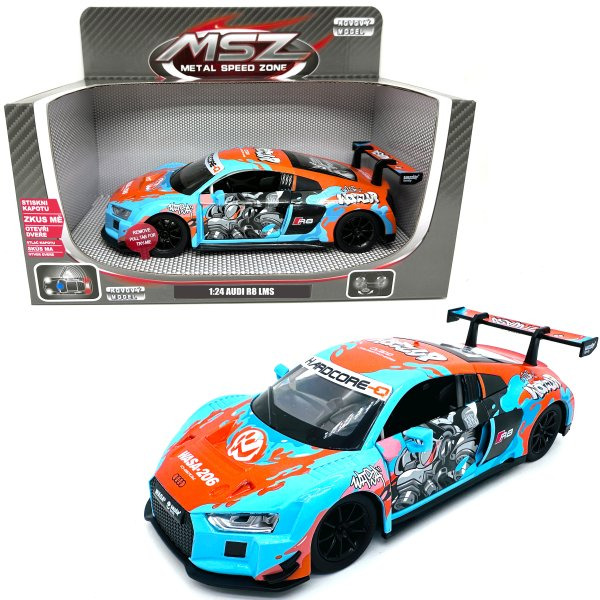 Kovový model - 1:24 Audi R8 LMS se světlem a zvukem