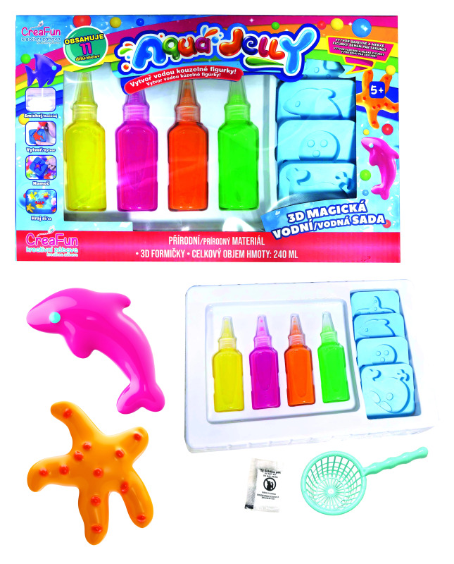 AQUA JELLY 3D Kouzelné postavičky: Kreativní set 11 dílů