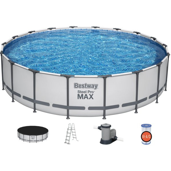 II. Jakost - BESTWAY 56462 - Bazén s konstrukcí Steel Pro Max 549 x 122cm + kartušová filtrace
