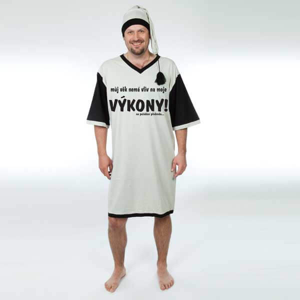 Noční košile - Můj věk nemá vliv na moje výkony XL