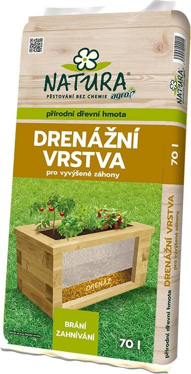 NATURA Drenážní vrstva pro vyvýšené záhony 70 l