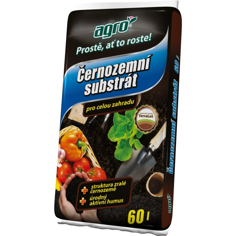 Agro černozemní substrát pro celou zahradu 60 l