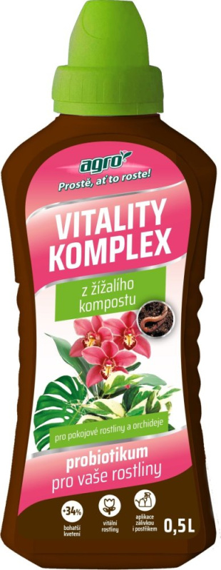 Agro Vitality komplex pro pokojové rostliny a orchideje, 500 ml