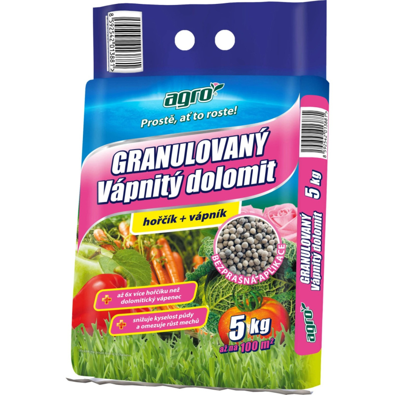 Agro Vápnitý dolomit granulovaný 5 kg