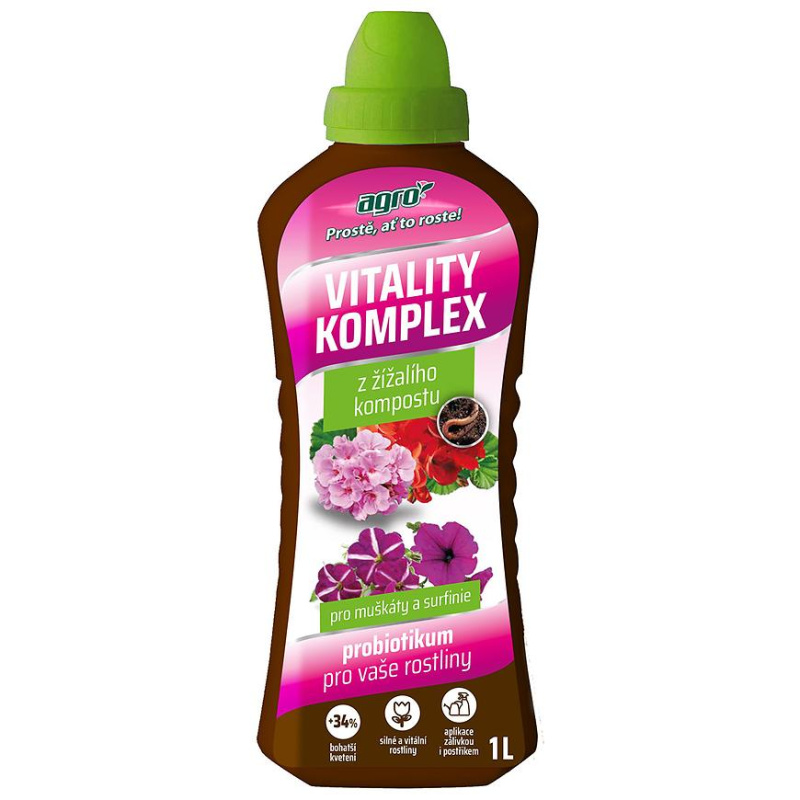 Agro vitality komplex muškát a surfinie 1 l – probiotika