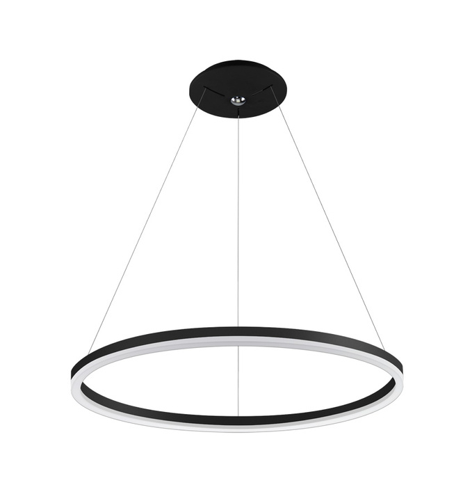 Palnas Závěsné LED svítidlo DONA ø 80 cm Barva: Černá, Stmívání, řízení: bez stmívání