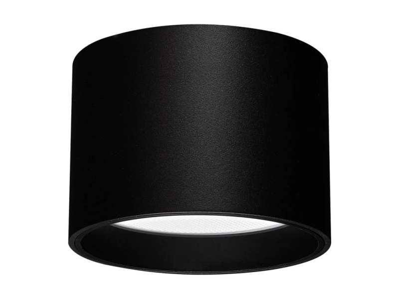 Stropní LED svítidlo MIKRA, Ø 90 mm, IP54 Barva: Černá, Ovládání, řízení: bez stmívání