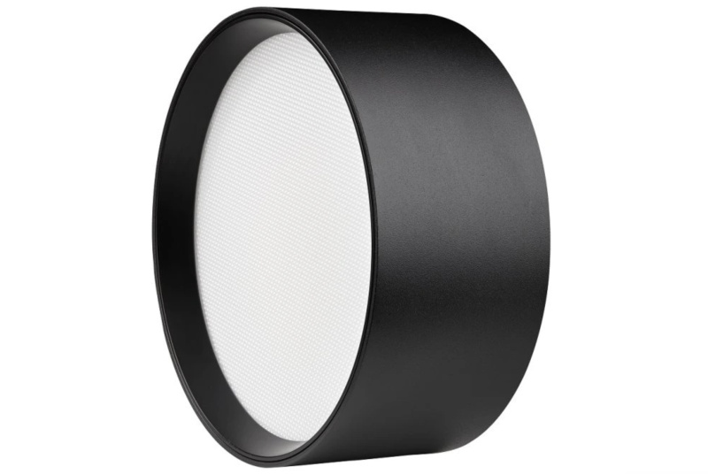 Stropní LED svítidlo MIKRA, Ø 120 mm, IP54 Barva: Černá, Ovládání, řízení: bez stmívání