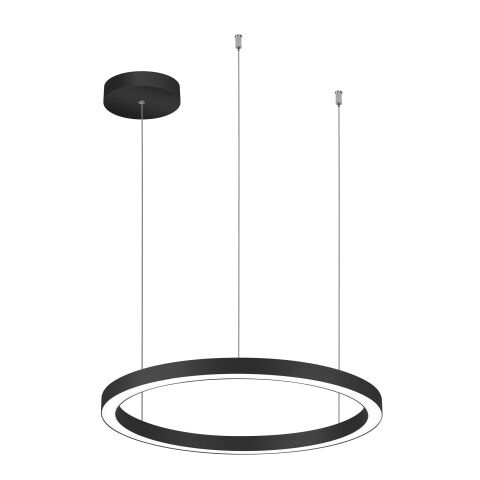 Palnas Závěsné LED svítidlo DARA ø 58 cm, černé, 3000-4000K Stmívání, řízení: TUYA - mobilní aplikace, Dálkový ovladač: Bez dálkového ovladače