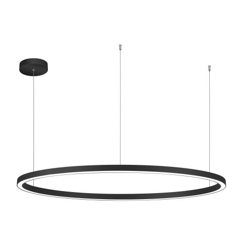 Palnas Závěsné LED svítidlo DARA ø 118 cm, černé, 3000-4000K Stmívání, řízení: Dálkové ovládání, Dálkový ovladač: S dálkovým ovladačem