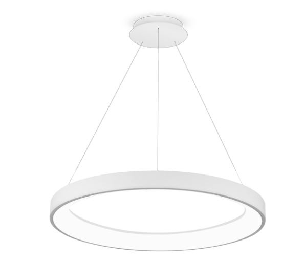 Palnas Závěsné LED svítidlo DITA ø 78 cm, bílé Stmívání, řízení: PUSH, Dálkový ovladač: Bez dálkového ovladače
