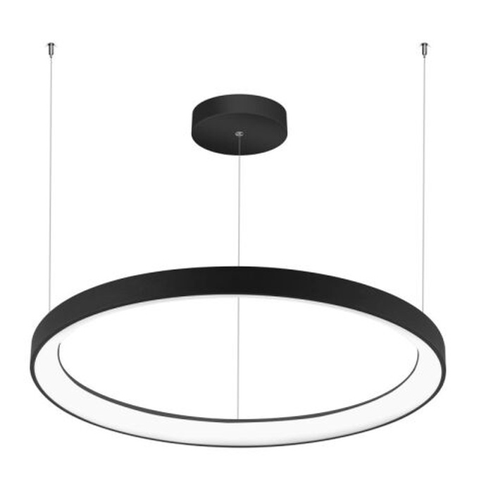 Palnas Závěsné LED svítidlo DITA 2 ø 58 cm, 3000-6500K Barva: Černá, Stmívání, řízení: Dálkové ovládání (s dálkovým ovladačem)