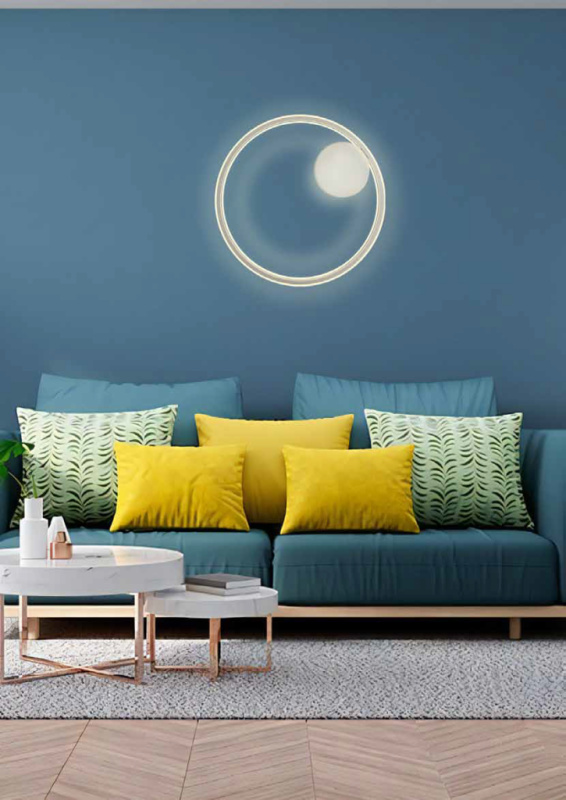 Palnas LED stropní svítidlo Dona, ⌀ 60cm, 42W, DOWN Barva: Bílá, Stmívání, řízení: DALI