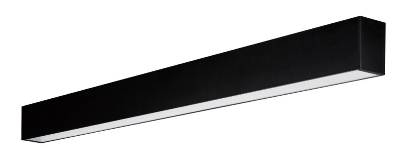 Palnas Stropní lineární LED svítidlo Linie, d. 113cm, 36W Barva: Černá, Teplota světla: 4000K - denní bílá, Stmívání, řízení: PUSH