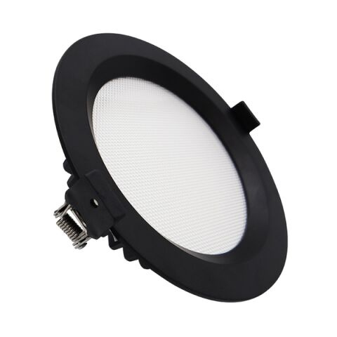 Palnas Zápustné LED svítidlo DASTY, 16W, 17,5cm, kulaté Barva: Černá, Stmívání, řízení: TUYA - mobilní aplikace, Dálkový ovladač: S dálkovým ovladačem