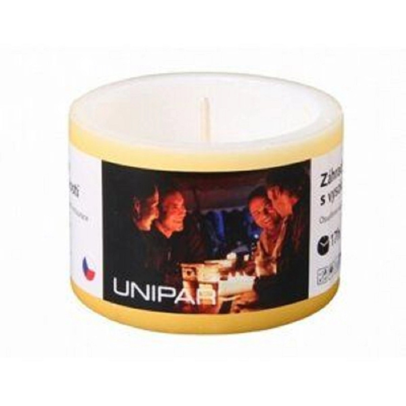 Svíčka zahradní Luna žlutá, pr. 8 cm