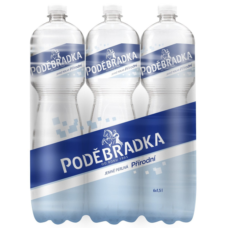 Poděbradka Jemně perlivá (6x1,5l)