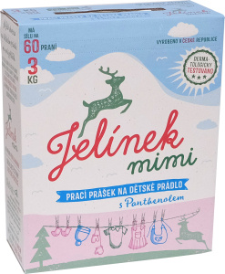 Jelen Jelínek mimi Prací prášek na dětské prádlo s pantenolem, 3 kg