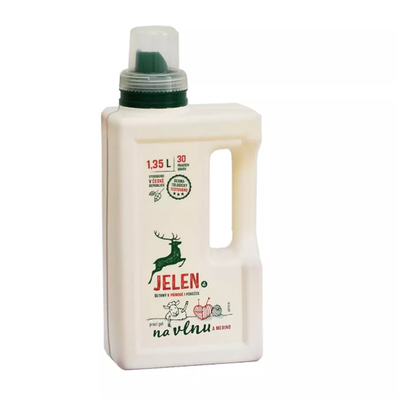 Jelen Prací gel na vlnu a merino, 1,35l