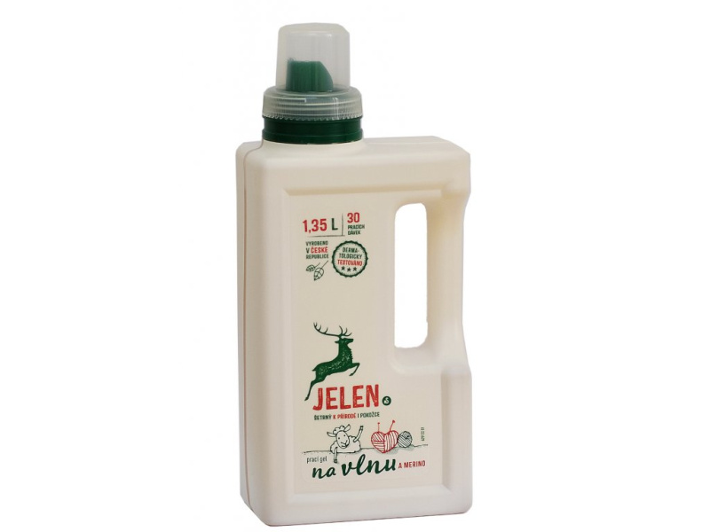 Jelen Prací gel na vlnu a merino, 1,35l