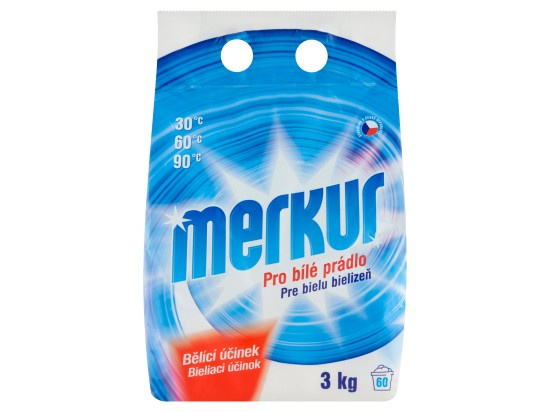 Merkur Bílá síla prášek na bíle prádlo 3KG