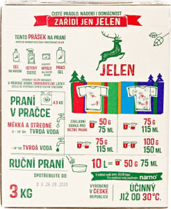 Jelen Prací prášek na barevné prádlo, 3kg