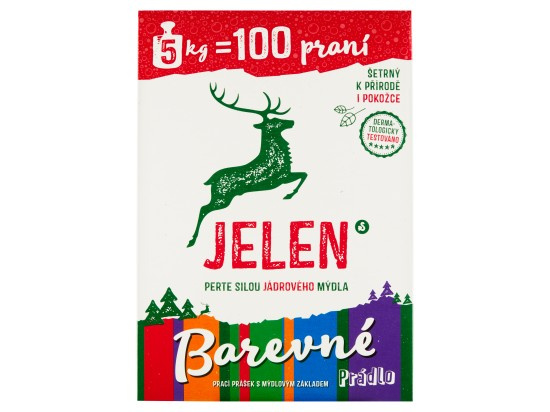 Jelen Prací prášek na barevné prádlo, 5kg