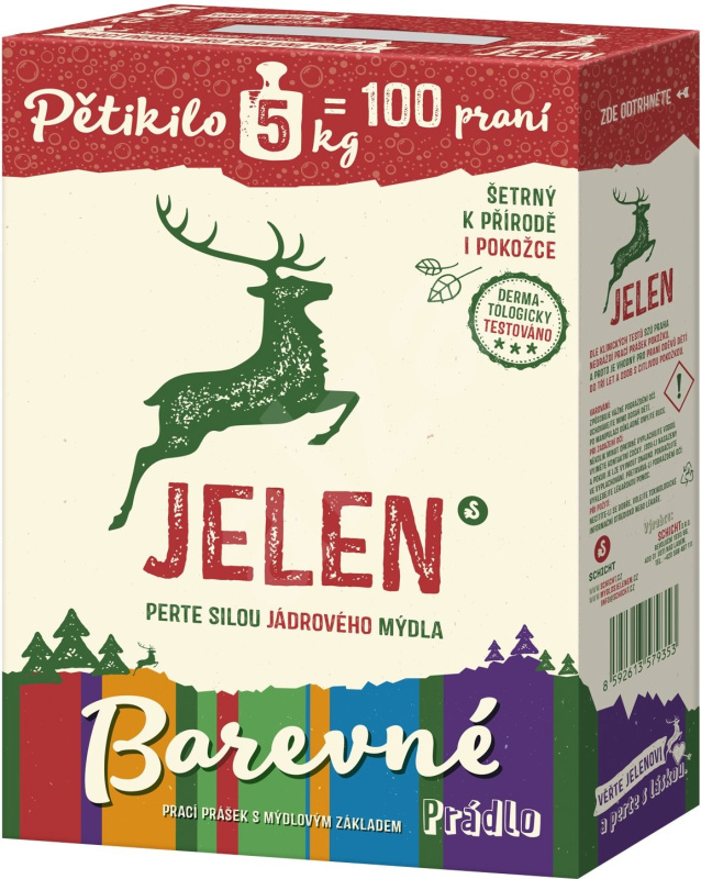 Jelen Prací prášek na barevné prádlo, 5kg