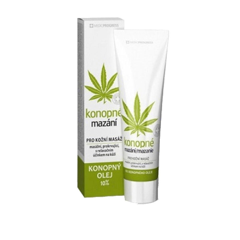 MEDICPROGRESS Konopné mazání 10% konopného oleje 100 ml