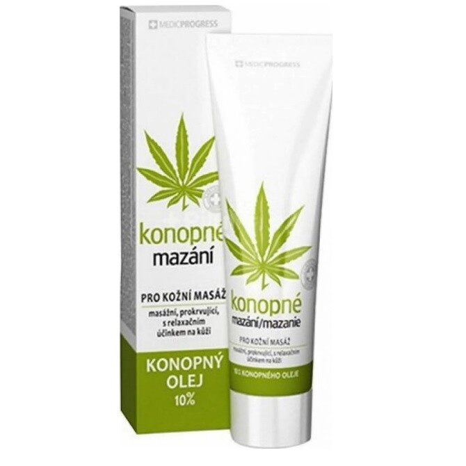 MEDICPROGRESS Konopné mazání 10% konopného oleje 100 ml
