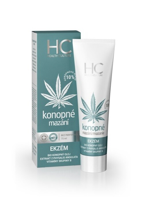 HEALTH CULTURE Konopné mazání ekzém 75 ml