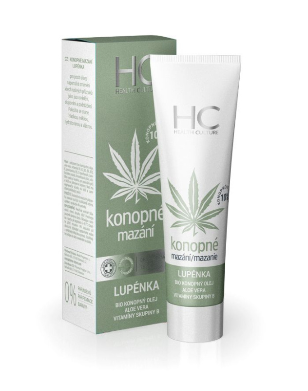 HEALTH CULTURE Konopné mazání lupénka 75 ml