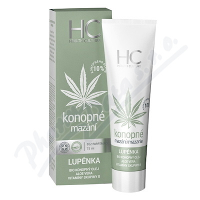 HEALTH CULTURE Konopné mazání lupénka 75 ml