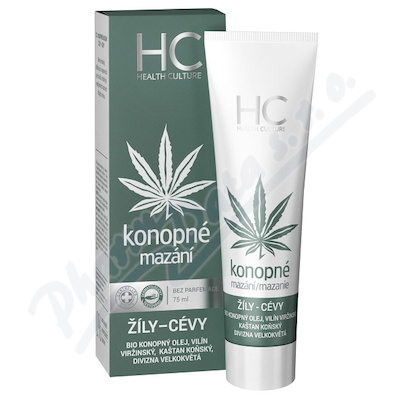 HEALTH CULTURE Konopné mazání žíly a cévy 75 ml